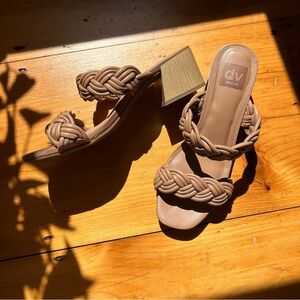 DV by Dolce Vita Tan Braided Heeled Sandals
